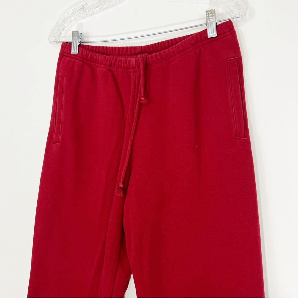Skims Cotton Fleece Classic Jogger Sweatpants in Brick Red Size Small - Picture 3 of 9